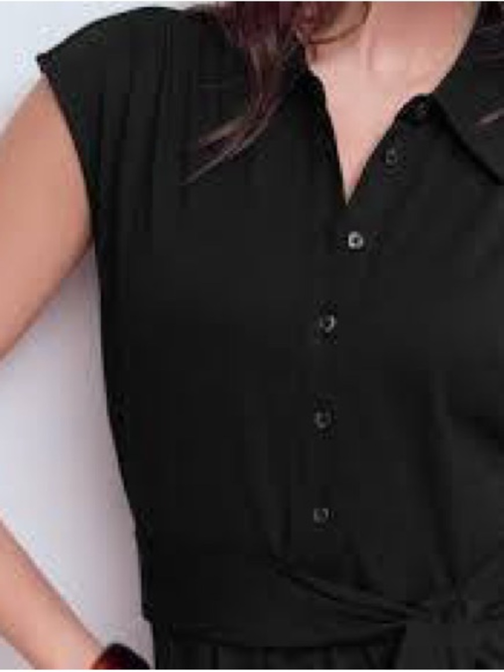 Boden NEW Black Honor‎ Short Belted Jersey Shirt Dress size 4 NWT - Picture 3 of 10
